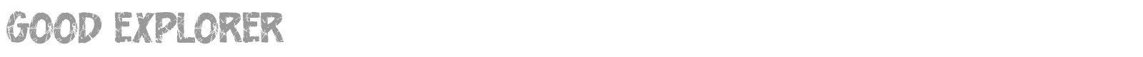 Good Explorer font preview